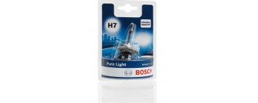 Amazon: Lampe de phare auto Bosch H7 Pure Light - 12V, 55W, PX26d à 2,47€