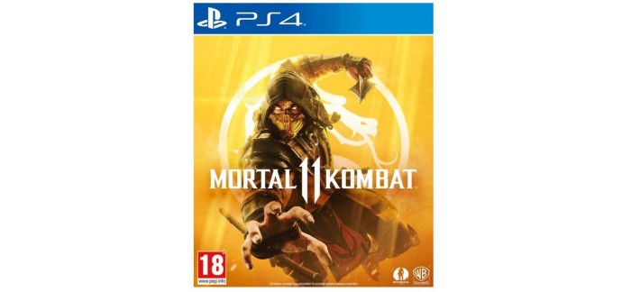Amazon: Jeu Mortal Kombat 11 sur PS4 à 19,99€