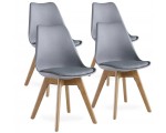 Rakuten: Lot de 4 Chaises Scandinaves Grises Lorenzo à 99,99€