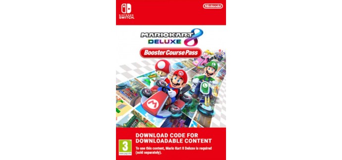 Eneba: DLC Mario Kart 8 Deluxe Booster Course sur Nintendo Switch (Dématérialisé) à 19,16€