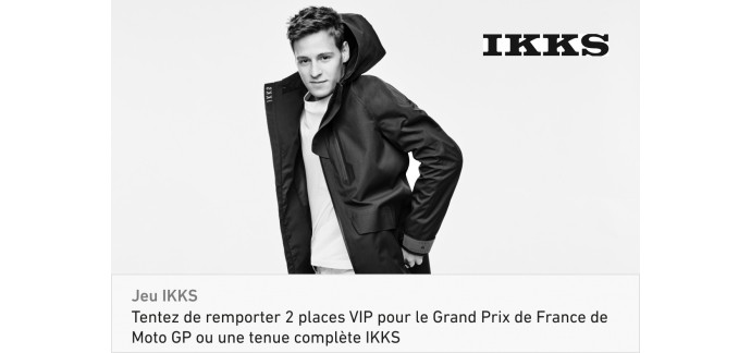 L'Équipe: Des invitations VIP pour le Grand Prix Français de MotoGP, 2 tenues de la marque IKKS à gagner