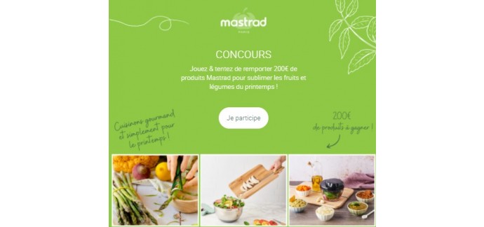 Mastrad: 1 lot d'ustensiles de cuisine Mastrad à gagner