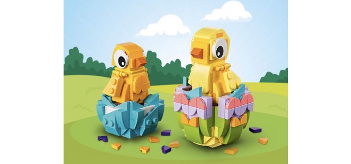 LEGO: LEGO® Poussins de Pâques (40527) offerts dès 65€ d'achat