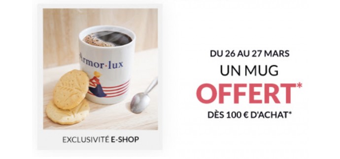 Armor Lux: 1 mug offert dès 100€ d'achat