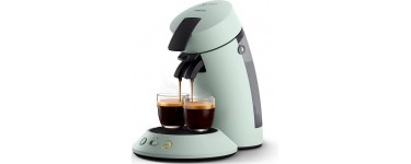 Amazon: Machine à café dosettes Philips CSA210/21 SENSEO Original+, Menthe Pâle à 59,99€