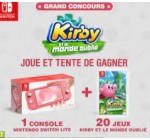 Le Journal de Mickey: 1 console Nintendo Switch Lite, 20 jeux Kirby et le monde oublié à gagner