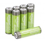 Amazon: Lot de 8 piles rechargeables AA Amazon Basics à 11,77€