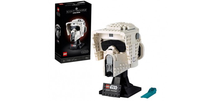Amazon: LEGO Star Wars Le Casque du Scout Trooper - 75305 à 37,99€