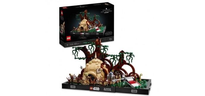 Amazon: LEGO Star Wars Diorama de l’Entraînement Jedi sur Dagobah - 75330 à 60,99€