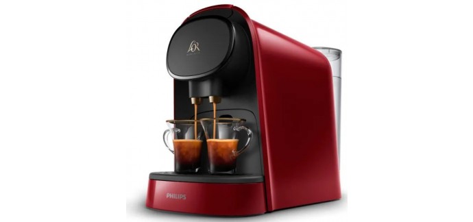 Cdiscount: Machine à café à capsules Philips L'Or Barista LM8012/51 (Rouge) + 9 Capsules à 39,99€