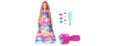 Amazon: Poupée Barbie Dreamtopia Princesse Tresses Magiques aux longs cheveux blonds à 12,50€