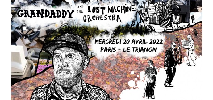 Rollingstone: 2 lots de 2 invitations pour le concert de Grandaddy le 20 avril à Paris à gagner