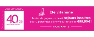 Françoise Saget: 5 coffrets Wonderbox "3 jours insolites" pour 2 personnes à gagner