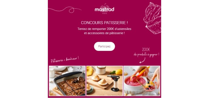 Mastrad: 1 lot d'ustensiles à pâtisserie à gagner