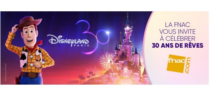 Fnac: 1 séjour pour 4 personnes à Disneyland Paris, 6x4 billets pour les 2 parcs Disney à gagner