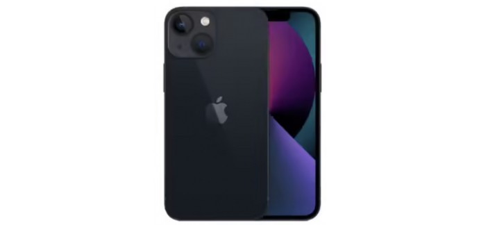 Carrefour: Apple iPhone 13 mini 128 Go Noir à 607,20€ (via 151,80€ crédités sur la carte de fidélité)
