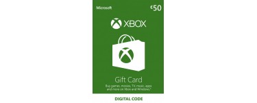 Eneba: Carte cadeau Xbox Live de 50€ à 41,01€