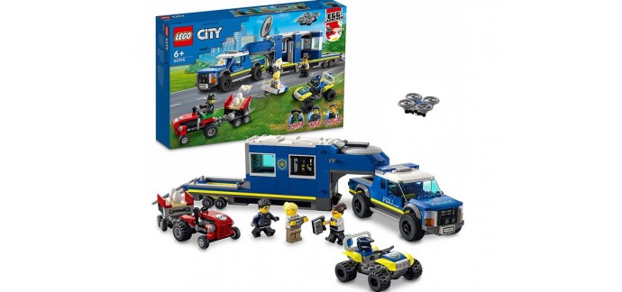Amazon: LEGO City Le Camion de Commandement Mobile de La Police - 60315 à 36,90€
