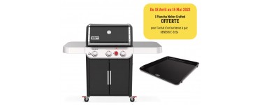 Weber: 1 plancha Weber Crafted offerte pour l'achat d'un barbecue à gaz GENESIS E-325s