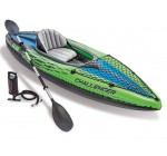 Amazon: Canoë Intex set kayak challenger pour 1 personne à 79€