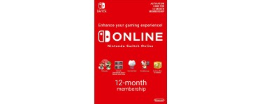 Eneba: Abonnement Nintendo Switch Online 12 mois - clé EUROPE à 14,99€