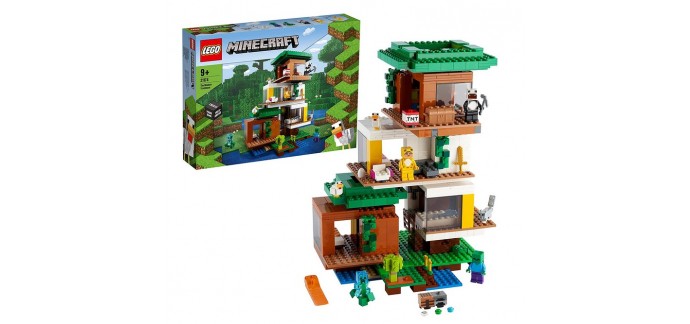 Amazon: LEGO Minecraft La cabane Moderne dans l’Arbre - 21174 à 86,99€