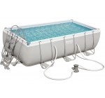 ManoMano: Kit piscine tubulaire Bestway POWER STEEL FRAME POOL rectangulaire 404 x 201 x 100cm à 349€