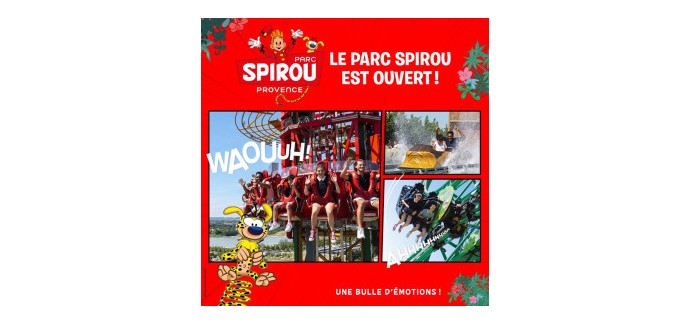 FranceTV: 1 séjour de 2 jours au Parc Spirou Provence, 15 BD "Marsupilami - Houba Gag" à gagner