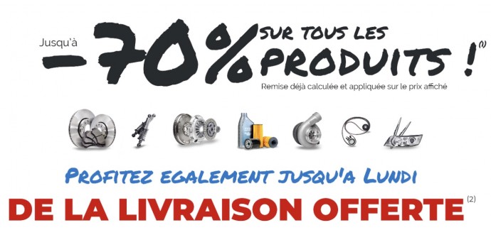 Webdealauto: Jusqu'à -70% sur tous les produits pour les French Days + livraison offerte dès 59€ d'achat