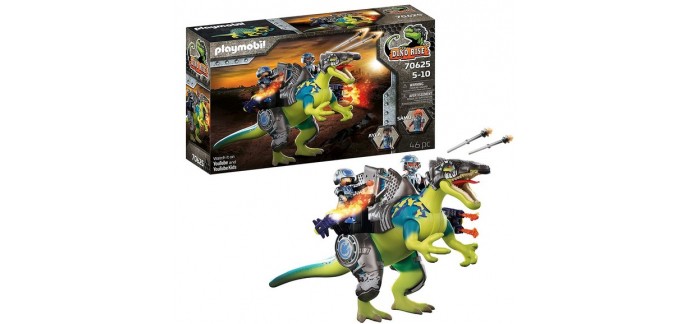 Amazon: Playmobil Dino Rise Spinosaure et combattants - 70625 à 29,48€