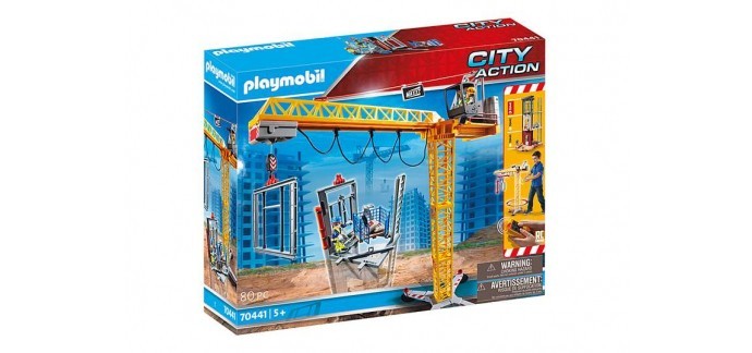 Fnac: Playmobil City Action 70441 Grue radio-commandée avec mur de construction à 74,22€