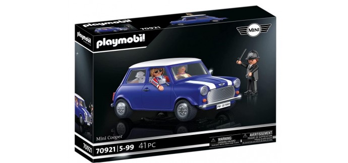 JouéClub: Playmobil Classic Cars Mini Cooper - 70921 à 20€