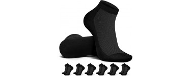 Amazon: Lot de 6 paires chaussettes homme coton sport respirantes à 7,99€