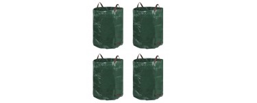 Cdiscount: Lot de 4 sacs à déchets verts grande capacité de 272L pour le jardin à 25,66€