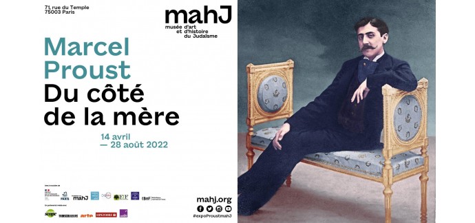 Arte: 5 lots de 2 invitations pour l'exposition "Marcel Proust" à Paris à gagner