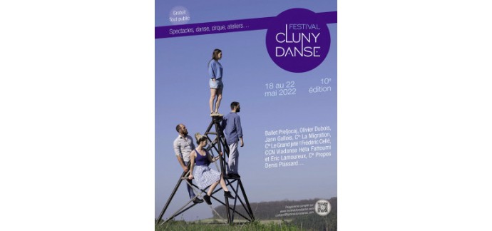 FranceTV: 5 t-shirt aux couleurs du Festival "Cluny Danse" à gagner