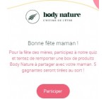 Body Nature: Des lots de carte cadeau + des produits de soins à gagner