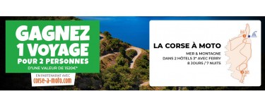 Speedway: 1 voyage itinérant à moto en Corse pour 2 personnes à gagner