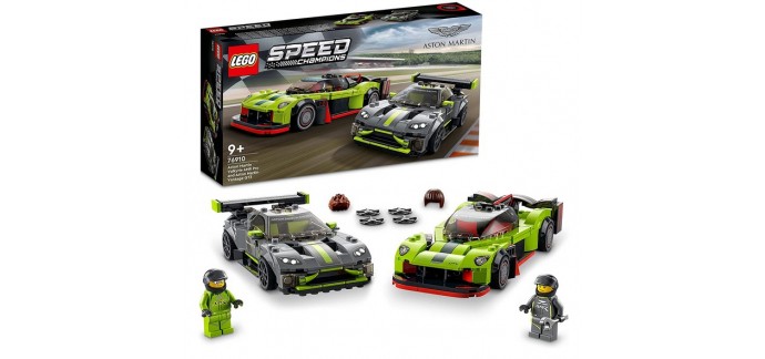 Amazon: LEGO Speed Champions Aston Martin Valkyrie AMR Pro & Vantage GT3 - 76910 à 28,83€