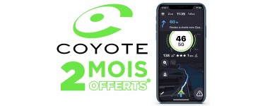 Coyote: 2 mois d'abonnement offerts sans engagement à la formule Coyote Classic et Premium
