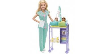 Amazon: Coffret Barbie métier pédiatre - GKH23 à 21,99€