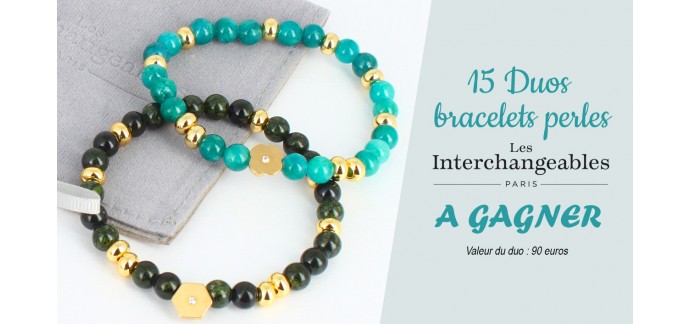 Voici: 15 duos de bracelets perles Les interchangeables à gagner