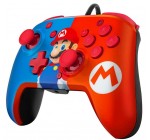 Amazon: Manette Filaire Pdp Faceoff Deluxe+ Audio Mario pour Nintendo Switch à 20,99€