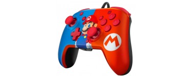 Amazon: Manette Filaire Pdp Faceoff Deluxe+ Audio Mario pour Nintendo Switch à 20,99€