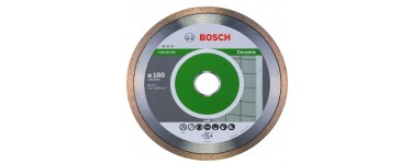 Amazon: Disque à tronçonner diamanté Bosch Accessories 2608602536 standard for ceramic (180mm) à 23,94€