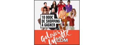 Galeries Lafayette: 10 000€ de shopping (100 cartes de 100€) à gagner