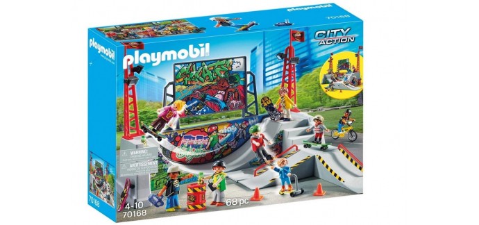 Amazon: Playmobil City Action Skatepark - 70168 à 27,53€