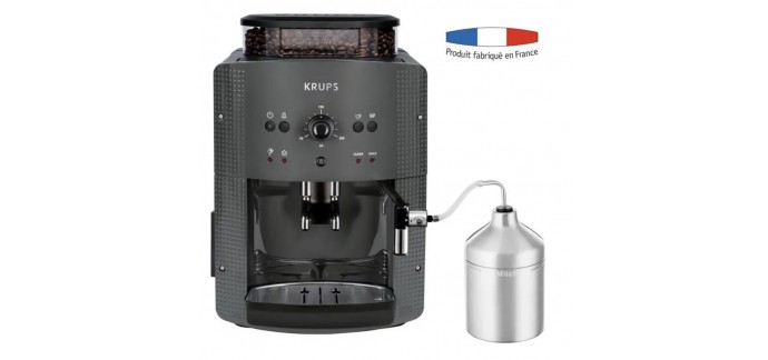 Cdiscount: Machine à café automatique KRUPS YY4451FD avec broyeur à grains et mousseur à lait à 249,99€