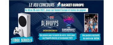 Basket Europe: 1 console Xbox Series S, des abonnements Basket Europe Premium, des posters de basket à gagner
