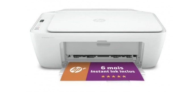 Cdiscount: Imprimante tout-en-un Jet d'encre HP DeskJet 2710e + 6 mois d'Instant ink inclus avec HP+ à 49,99€